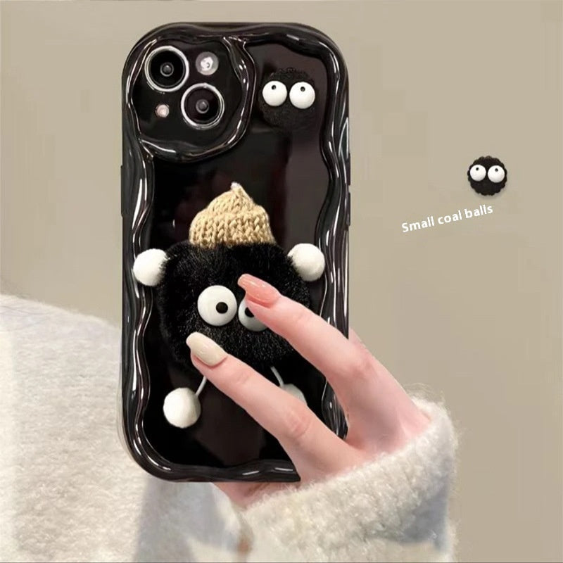 Cartoon Cute Plush Hat Doll Compatible with iPhone Non Apple Products - Adorn Your Phone a cartoon cute plush hat doll