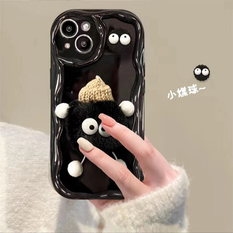 Cartoon Cute Plush Hat Doll Compatible with iPhone Non Apple Products - Adorn Your Phone a cartoon cute plush hat doll