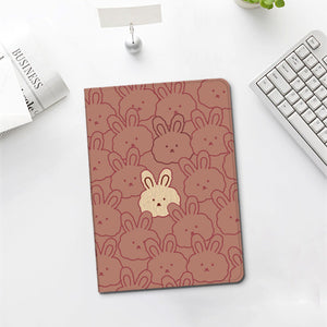 Cartoon Cute Rabbit Silicone Computer Case - Hop Into Fun with Cartoon Rabbit iPad Pro Case