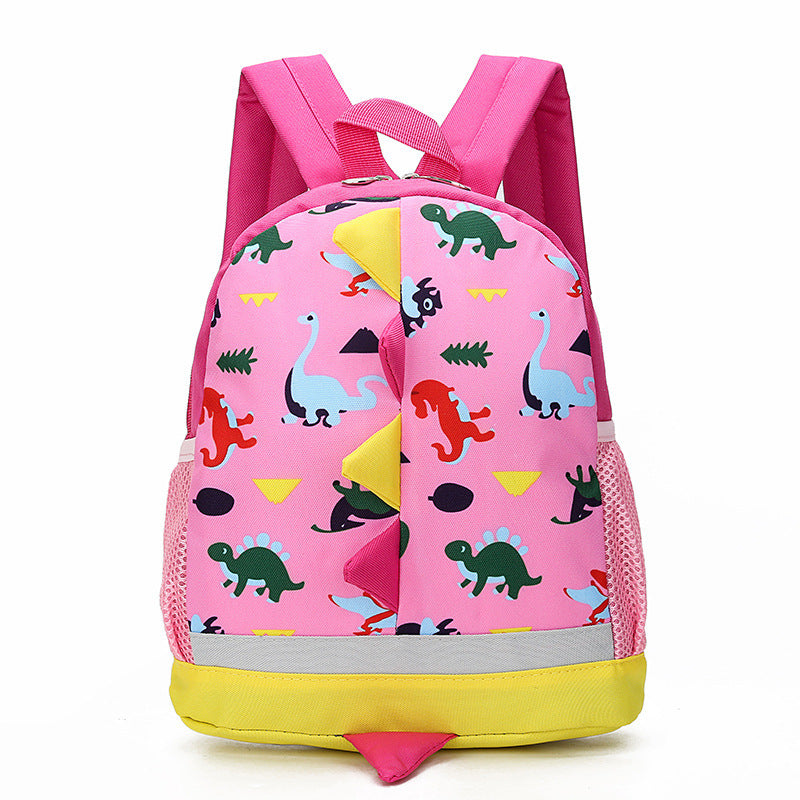 Cartoon Dinosaur Children Bag Kindergarten Children School Bag - Dino-mite Cartoon School Bag for Little Adventurers