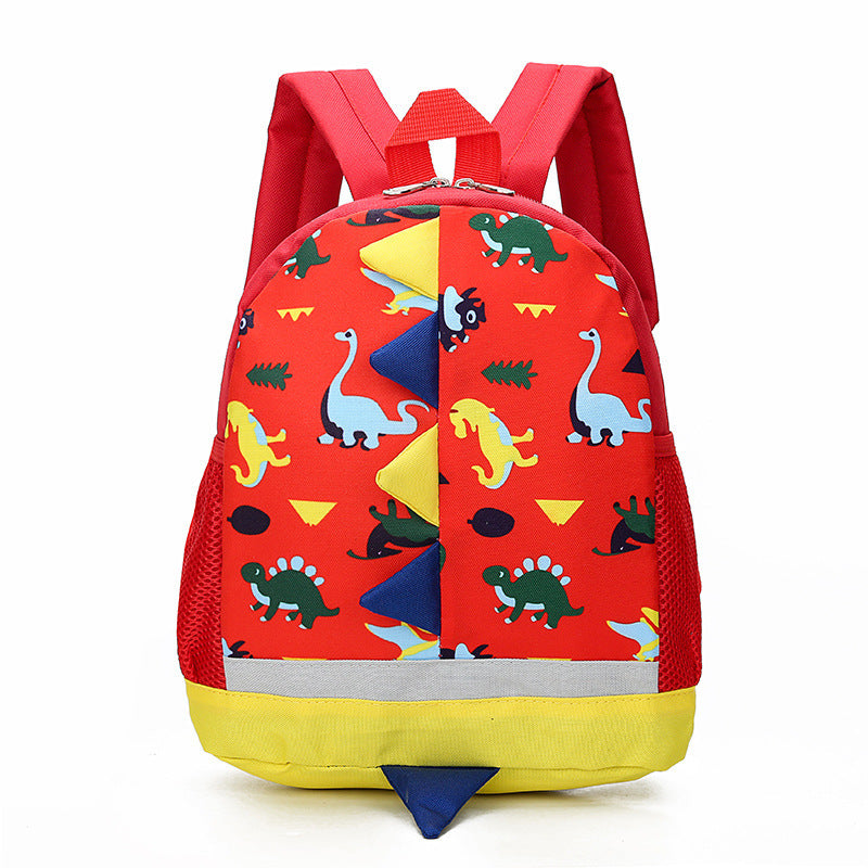 Cartoon Dinosaur Children Bag Kindergarten Children School Bag - Dino-mite Cartoon School Bag for Little Adventurers