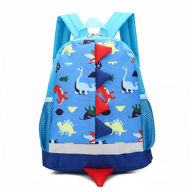 Cartoon Dinosaur Children Bag Kindergarten Children School Bag - Dino-mite Cartoon School Bag for Little Adventurers