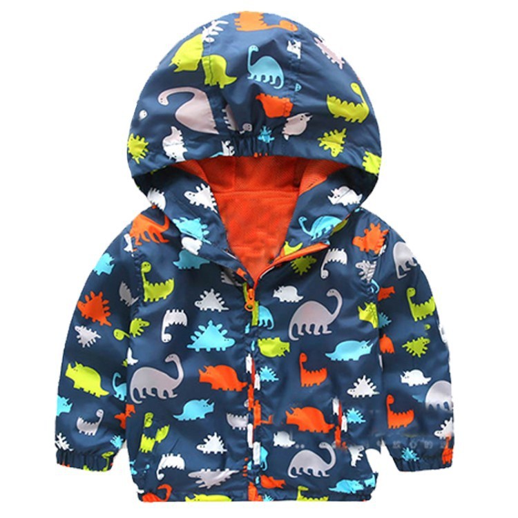 Cartoon Dinosaur Jacket Long Sleeve Hooded Cardigan for Kids - Teleplus Hoodie cartoon dinosaur jacket