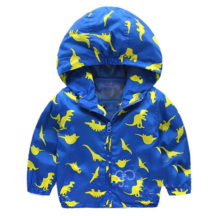 Cartoon Dinosaur Jacket Long Sleeve Hooded Cardigan for Kids - Teleplus Hoodie cartoon dinosaur jacket