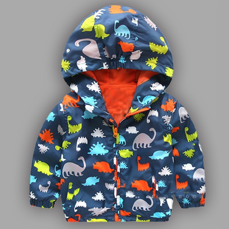 Cartoon Dinosaur Jacket Long Sleeve Hooded Cardigan for Kids - Teleplus Hoodie cartoon dinosaur jacket