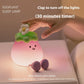 Cartoon Eggplant Small Night Lamp with Soft Yellow Light and Eye Protection Ambience - cartoon eggplant small night