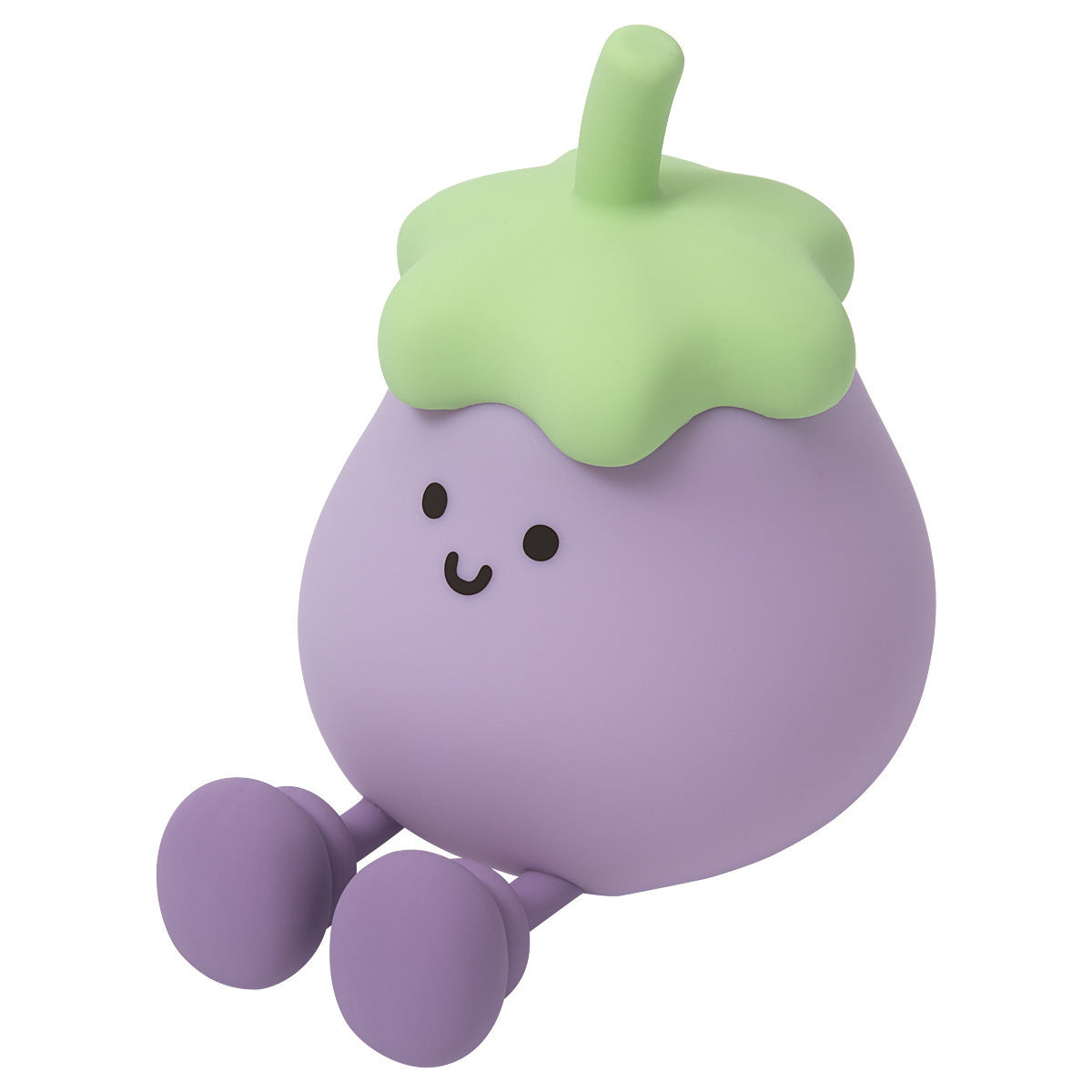 Cartoon Eggplant Small Night Lamp with Soft Yellow Light and Eye Protection Ambience - cartoon eggplant small night