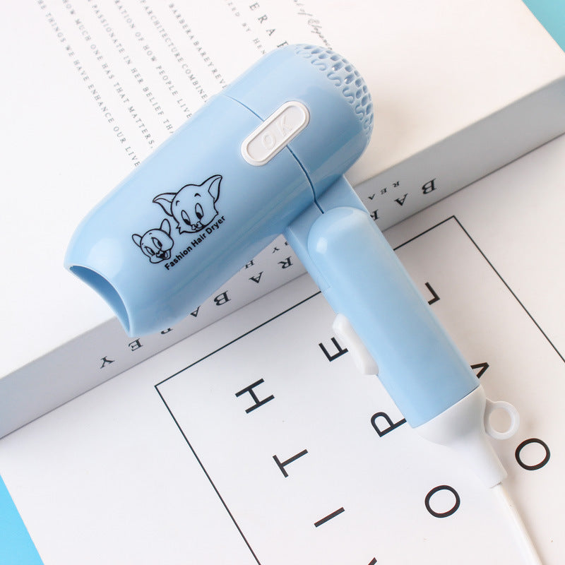 Cartoon Hair Dryer Household Travel Small Foldable with Air Nozzle - cartoon hair dryer household travel small foldable