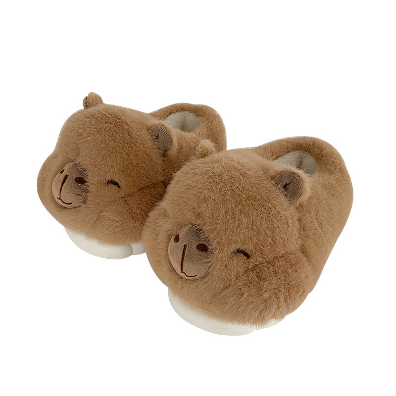 Cartoon Inner Artificial Wool Shoes with Rounded Toe Bracket for Comfort - Teleplus rounded toe bracket teleplus