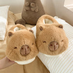 Cartoon Inner Artificial Wool Shoes with Rounded Toe Bracket for Comfort - Teleplus rounded toe bracket teleplus