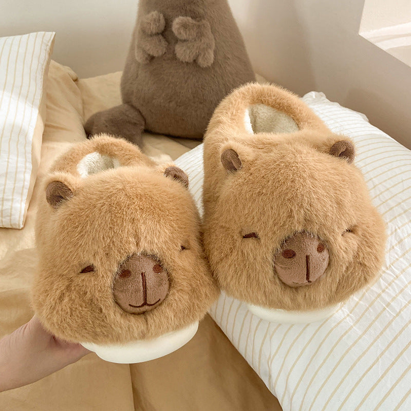 Cartoon Inner Artificial Wool Shoes with Rounded Toe Bracket for Comfort - Teleplus rounded toe bracket teleplus