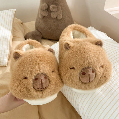 Cartoon Inner Artificial Wool Shoes with Rounded Toe Bracket for Comfort - Teleplus rounded toe bracket teleplus