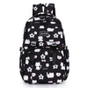 Cartoon Rabbit Pattern Printed Large Capacity Backpack - Black