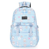 Cartoon Rabbit Pattern Printed Large Capacity Backpack - Blue