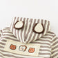 Cartoon Striped Cotton Autumn Coat for Male with Long Sleeves - Teleplus autumn coat male cartoon