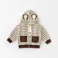 Cartoon Striped Cotton Autumn Coat for Male with Long Sleeves - Teleplus autumn coat male cartoon