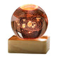 Carved 3D Crystal Square Ball Light Desktop Decoration with USB Power - Teleplus carved 3d crystal ball square light