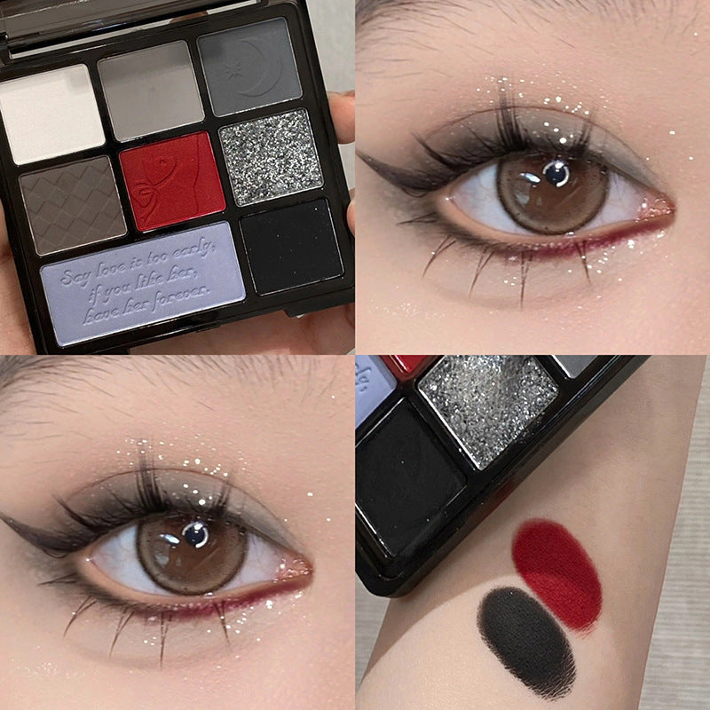 Carved Eye Shadow Set with Nine Color Flower Petal Designs for Universal Skin - Teleplus carved eye shadow nine color