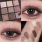 Carved Eye Shadow Set with Nine Color Flower Petal Designs for Universal Skin - Teleplus carved eye shadow nine color