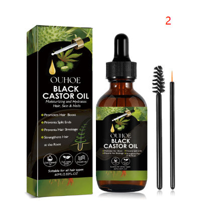 Castor Oil Hair Care Essential for Dense Fixed with Vitamins B5 B7 - Teleplus hair care essential castor oil