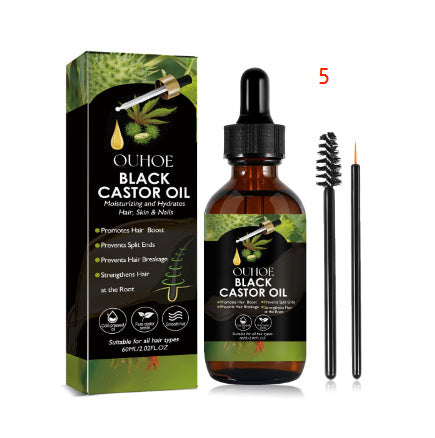 Castor Oil Hair Care Essential for Dense Fixed with Vitamins B5 B7 - Teleplus hair care essential castor oil