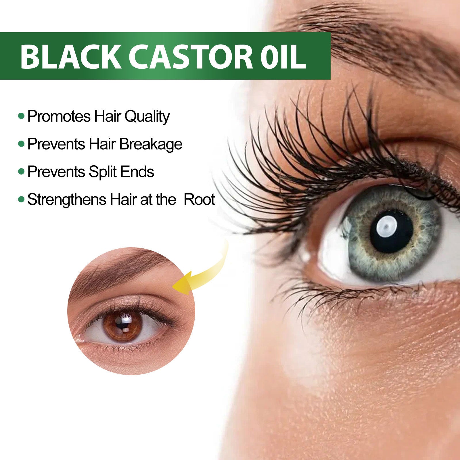 Castor Oil Hair Care Essential for Dense Fixed with Vitamins B5 B7 - Teleplus hair care essential castor oil