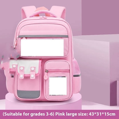 Casual Backpack Lightweight And Large Capacity Schoolbag - Big Capacity Little Trouble Kuluom Pink Backpack