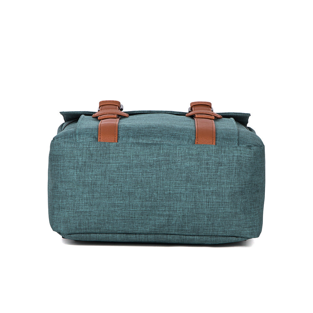 Casual Backpack Oxford Cloth with Curved Shoulder Strap for Korean Style - casual backpack oxford cloth korean style