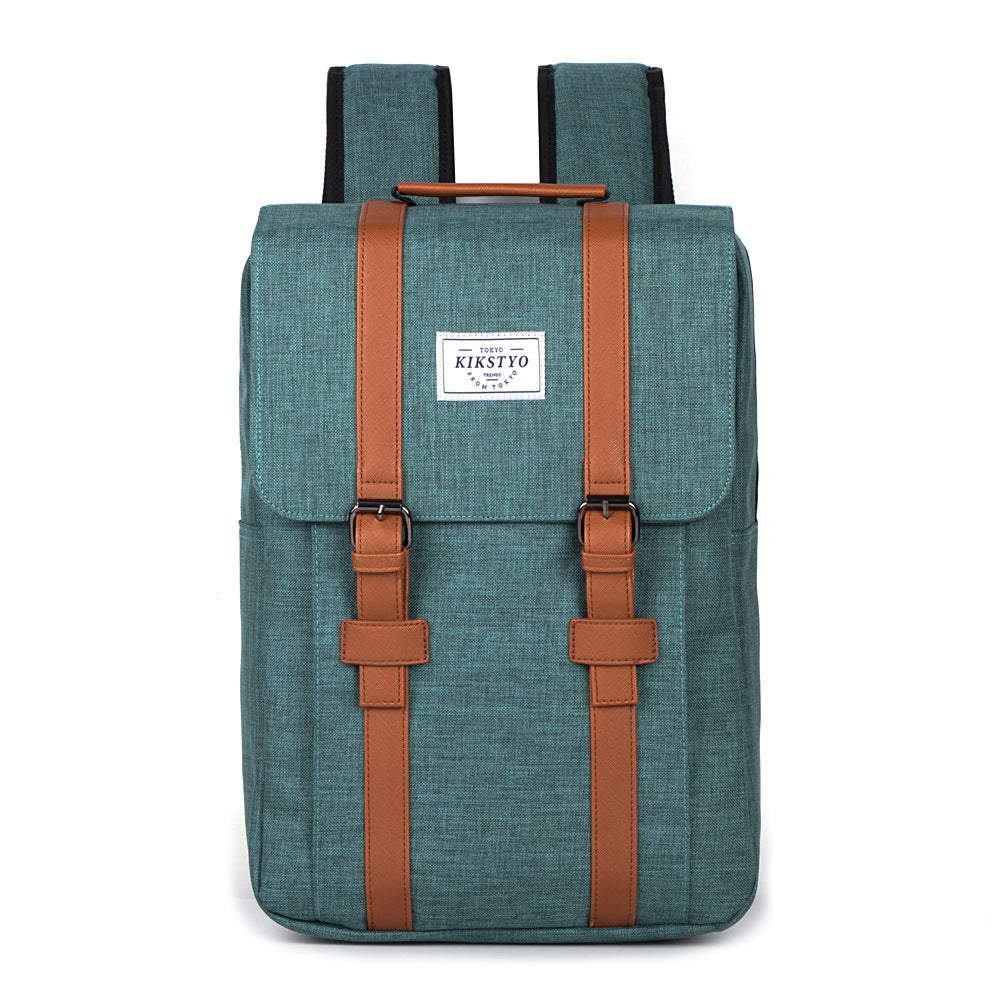 Casual Backpack Oxford Cloth with Curved Shoulder Strap for Korean Style - casual backpack oxford cloth korean style