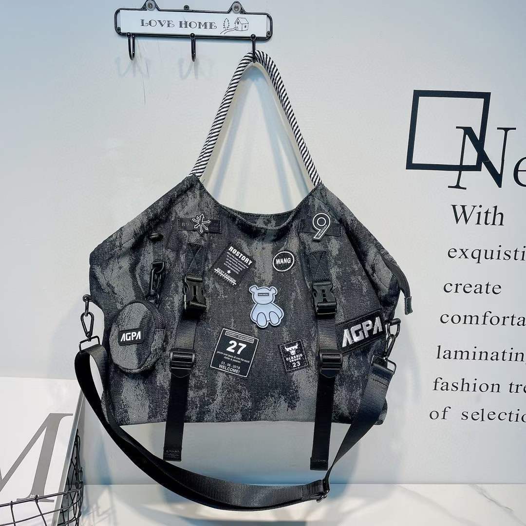 Casual Big Bag with Nylon Mesh Shoulder and Waterproof Design - casual big bag waterproof nylon mesh shoulder