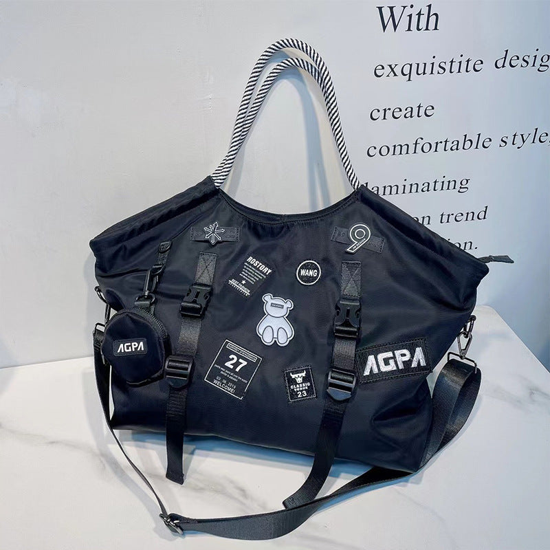 Casual Big Bag with Nylon Mesh Shoulder and Waterproof Design - casual big bag waterproof nylon mesh shoulder
