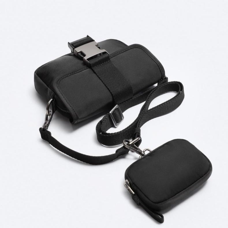 Casual Crossbody Shoulder Bag with Coin Purse in Multiple Colors for Men - Teleplus coin purse casual crossbody shoulder
