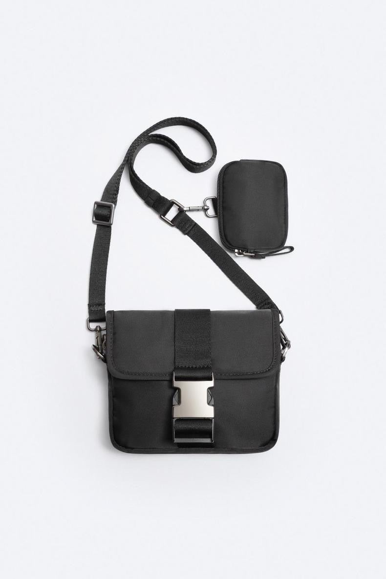 Casual Crossbody Shoulder Bag with Coin Purse in Multiple Colors for Men - Teleplus coin purse casual crossbody shoulder