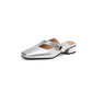 Casual Leather Slip-On Shoes for Women with Rubber Sole and Comfortable Lining - Teleplus leather slip-on shoes casual