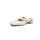 Casual Leather Slip-On Shoes for Women with Rubber Sole and Comfortable Lining - Teleplus leather slip-on shoes casual