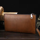 Casual Men’s Leather Bag with Zipper Pocket for United States and CHF Buyers - Wallets Men Who Can’t Keep It Together