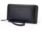 Casual PU Leather Horizontal Wallet Bag for United States Travel - Large with 2cm Expansion Real Men united states chf