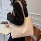 Casual Soft Leather Large Shoulder Bag with Spacious Interior and Multiple Colors - Teleplus for Daily Use casual soft
