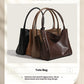 Casual Soft Leather Retro Style Commuter Shopping Shoulder Bag - Teleplus casual soft leather retro style commuter