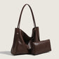 Casual Soft Leather Retro Style Commuter Shopping Shoulder Bag - Teleplus casual soft leather retro style commuter