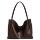 Casual Soft Leather Retro Style Commuter Shopping Shoulder Bag - Teleplus casual soft leather retro style commuter