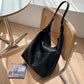 Casual Soft Leather Tote with Polyester Lining and Dumpling Shape Design - Teleplus fashion casual soft leather tote