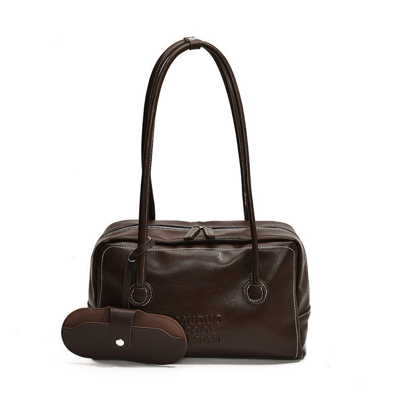 Casual Tote Bag Retro Fashion Polyester Cotton Brown and Red - Teleplus casual tote bag retro fashion