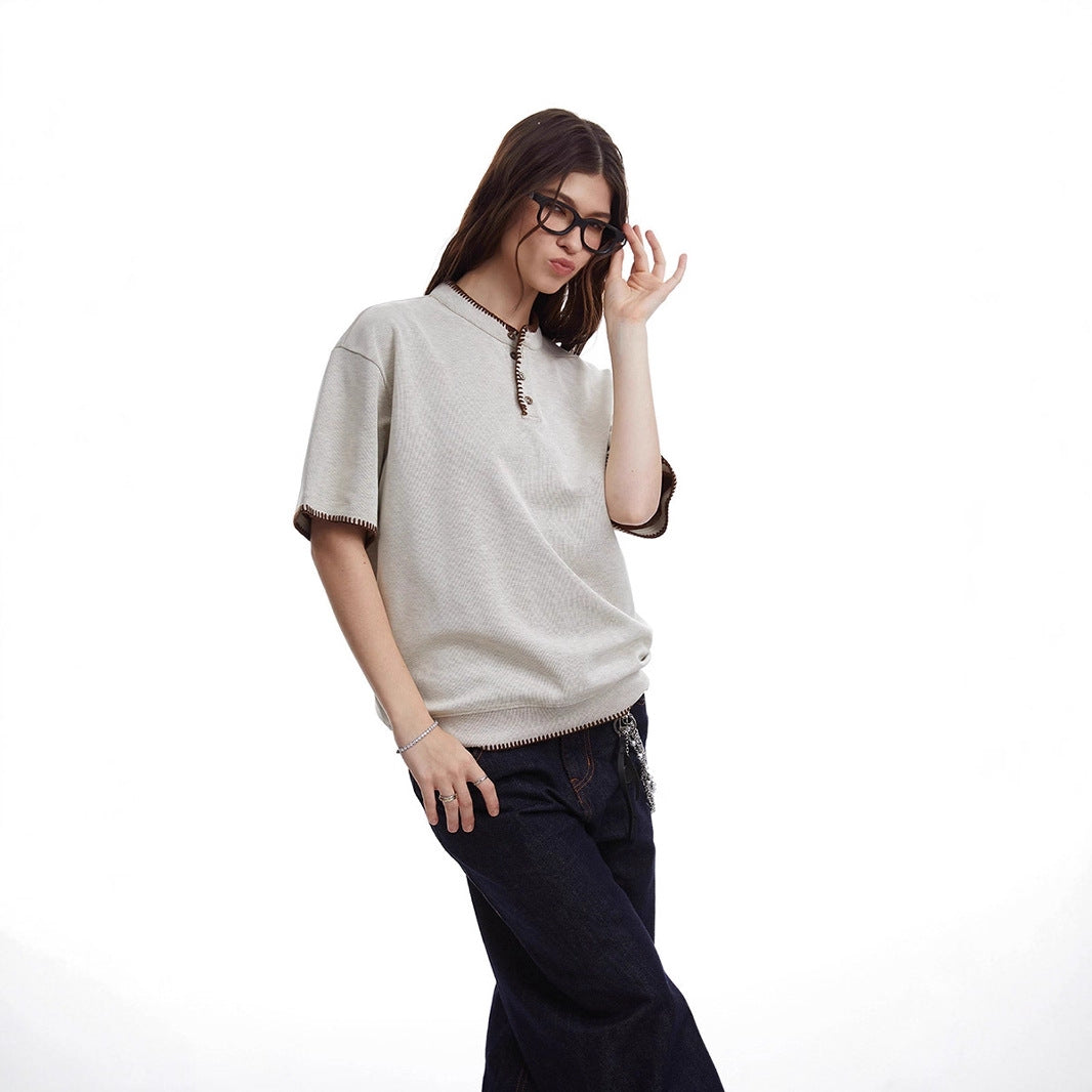 Casual Unisex Loose Pullover Sweater in Solid Colors with Asian Sizing - Teleplus