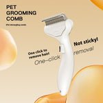 Cat and Dog Grooming Comb ABS Detangling Brush for Shedding Mats - Teleplus