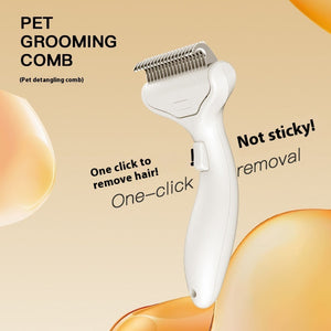 Cat and Dog Grooming Comb ABS Detangling Brush for Shedding Mats - Teleplus