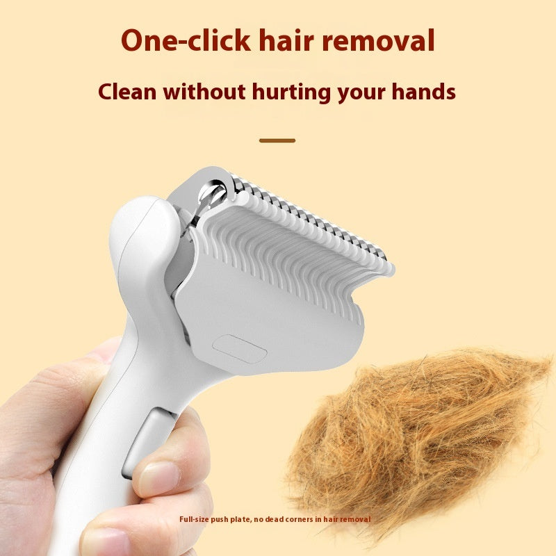 Cat and Dog Grooming Comb ABS Detangling Brush for Shedding Mats - Teleplus