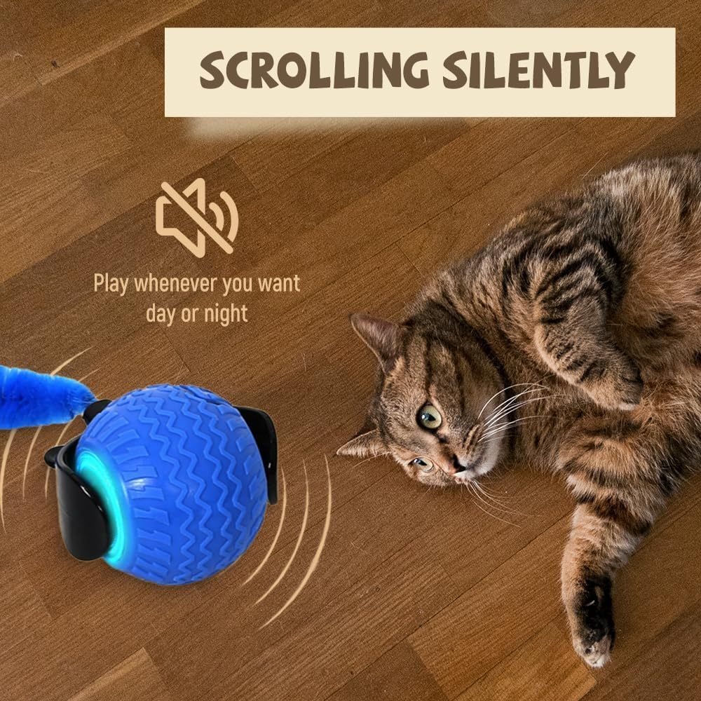 Cat Ball Toy for Indoor Cats Interactive Play Soft Felt Pet - cat ball