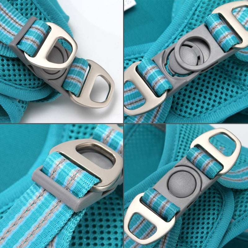 Cat Breakaway Safety Collar with Mesh Ribbon and Hand Rope in Multiple Colors - Teleplus hand rope