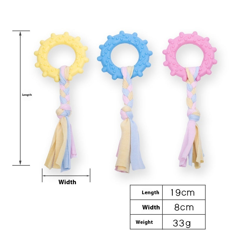 Cat Scratcher with Cloth Strip and Ring for Furniture - Teleplus cloth strip ring triangle circle